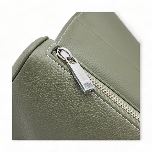 Dior Saddle Grain Leather Large Crossbody Bag with phone case Green - Picture 15 of 15